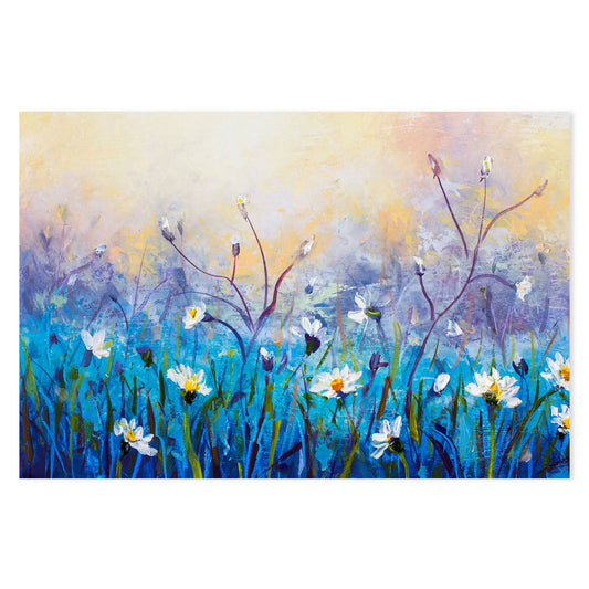 A Field of Daisies, Style A, Hand-Painted Canvas