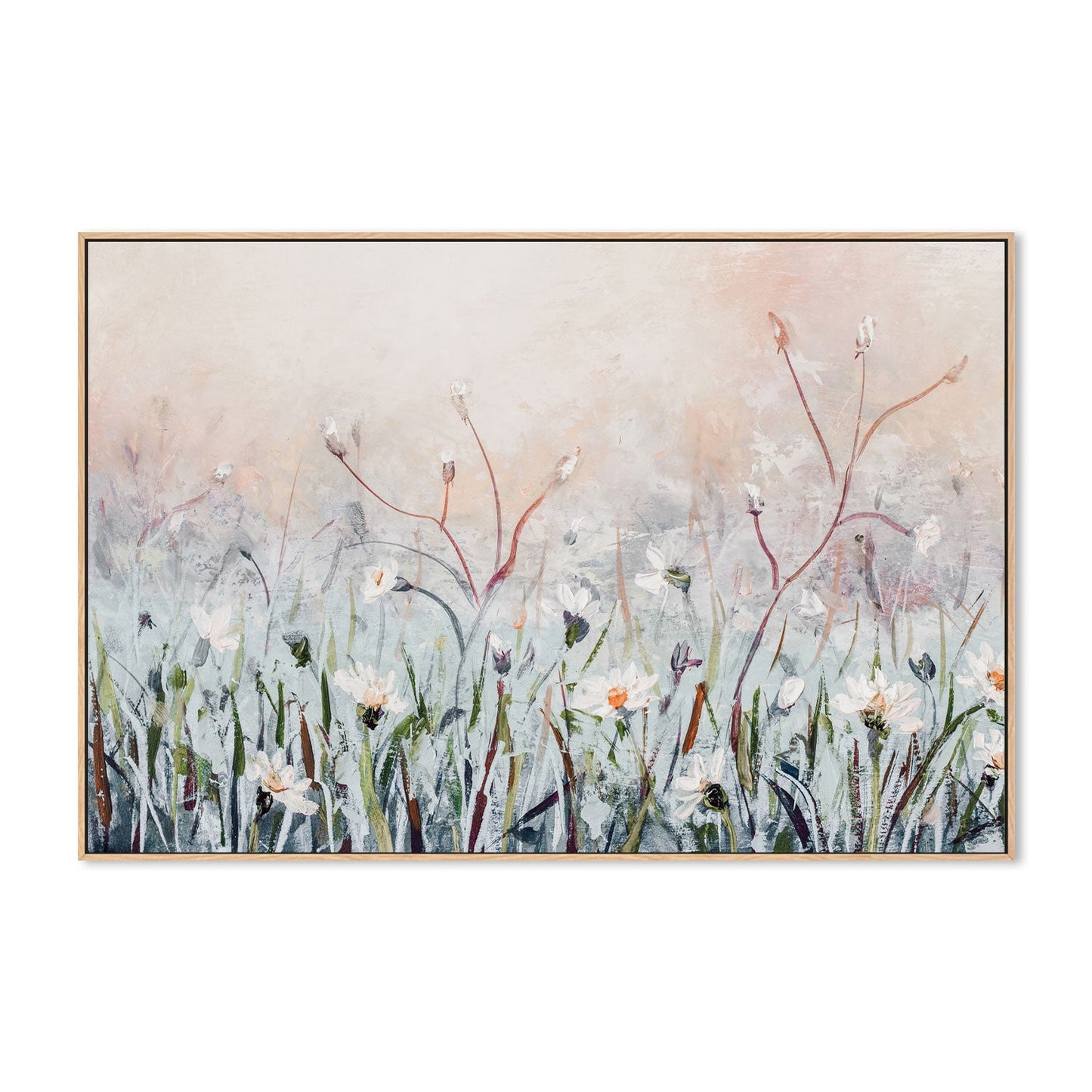 A Field of Daisies, Style B, Hand-Painted Canvas