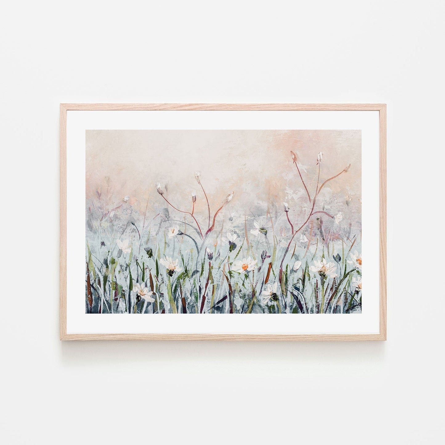 A Field of Daisies, Style B, Hand-Painted Canvas