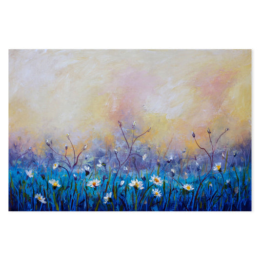 A Field of Daisies, Style C, Hand-Painted Canvas