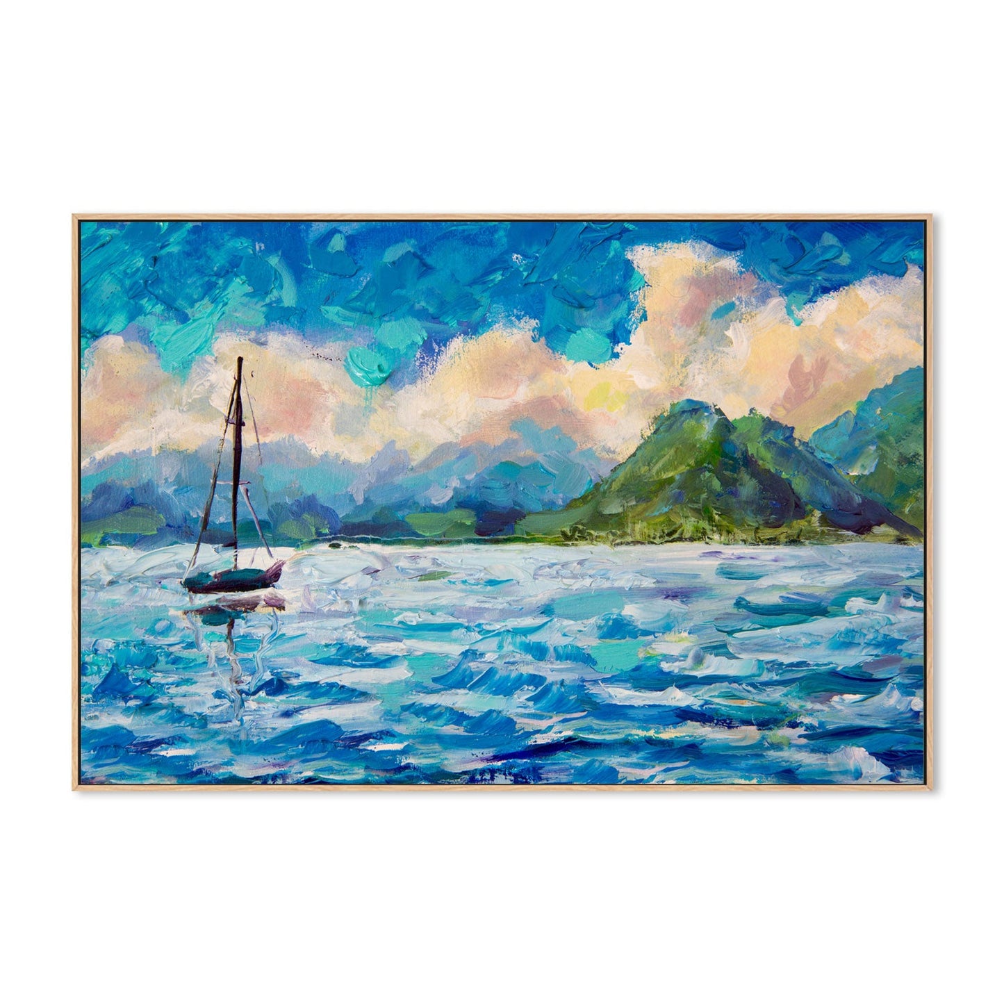 Sail Away With Me, Hand-Painted Canvas