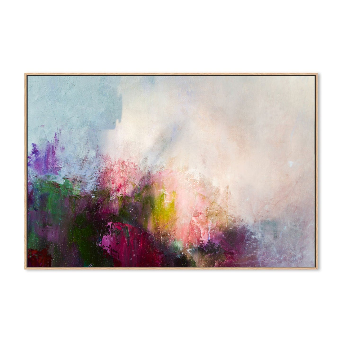 Blossoming Colour, Hand-Painted Canvas