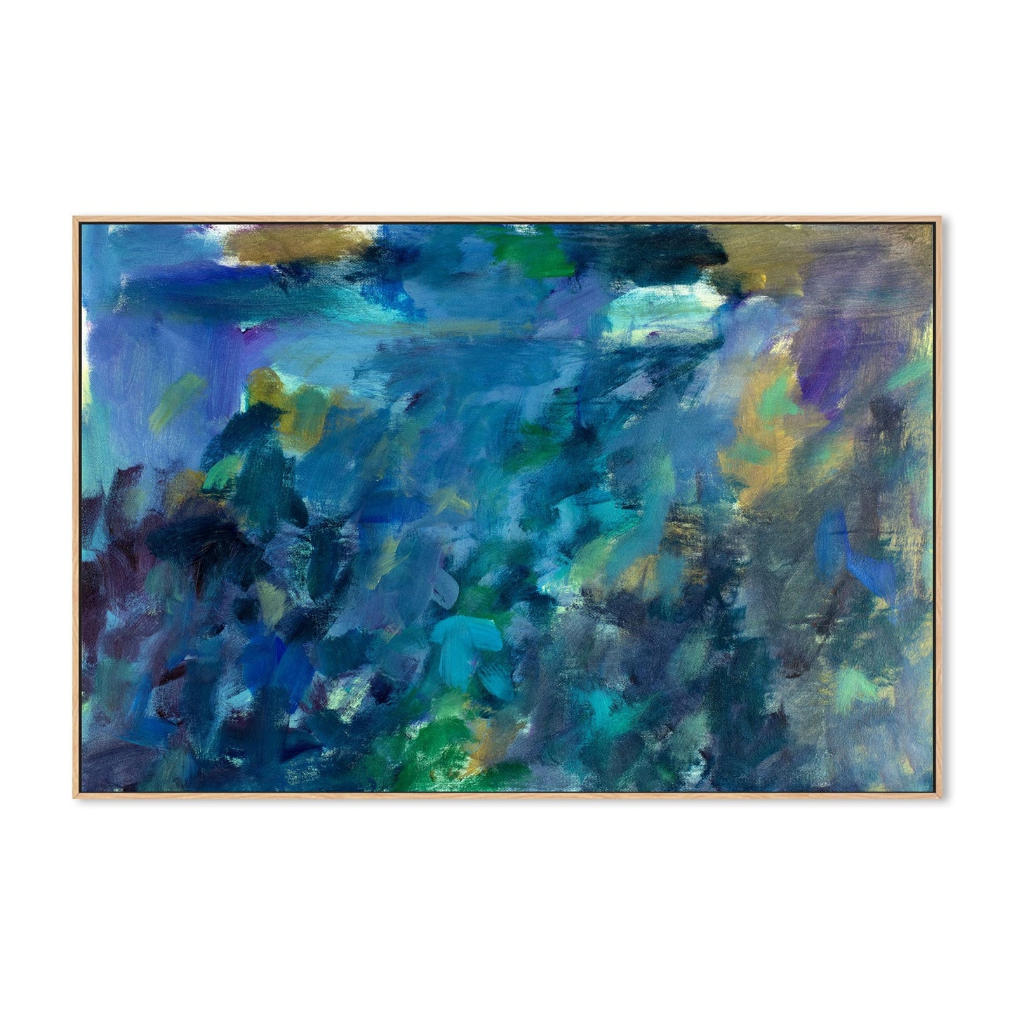 A Storm of Blue, Style A, Hand-Painted Canvas