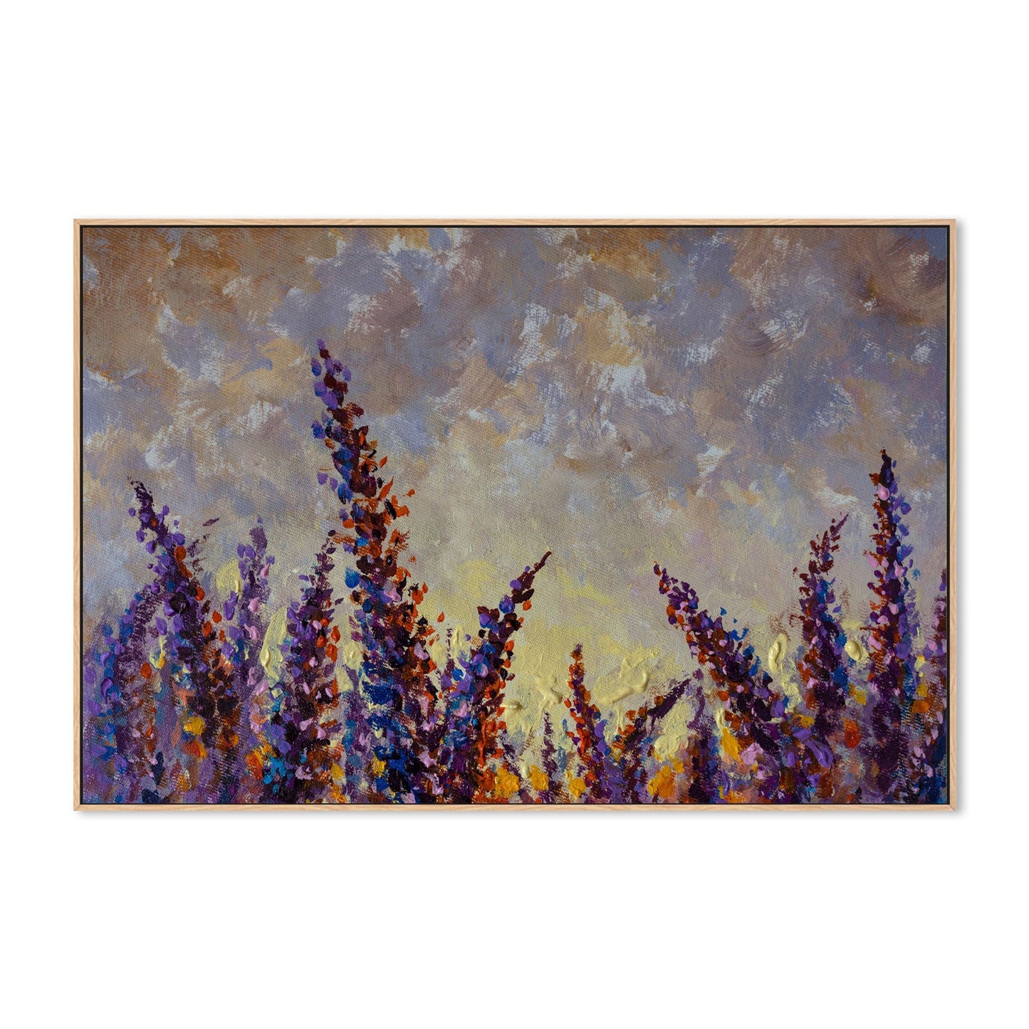 A Lavender Field, Hand-Painted Canvas