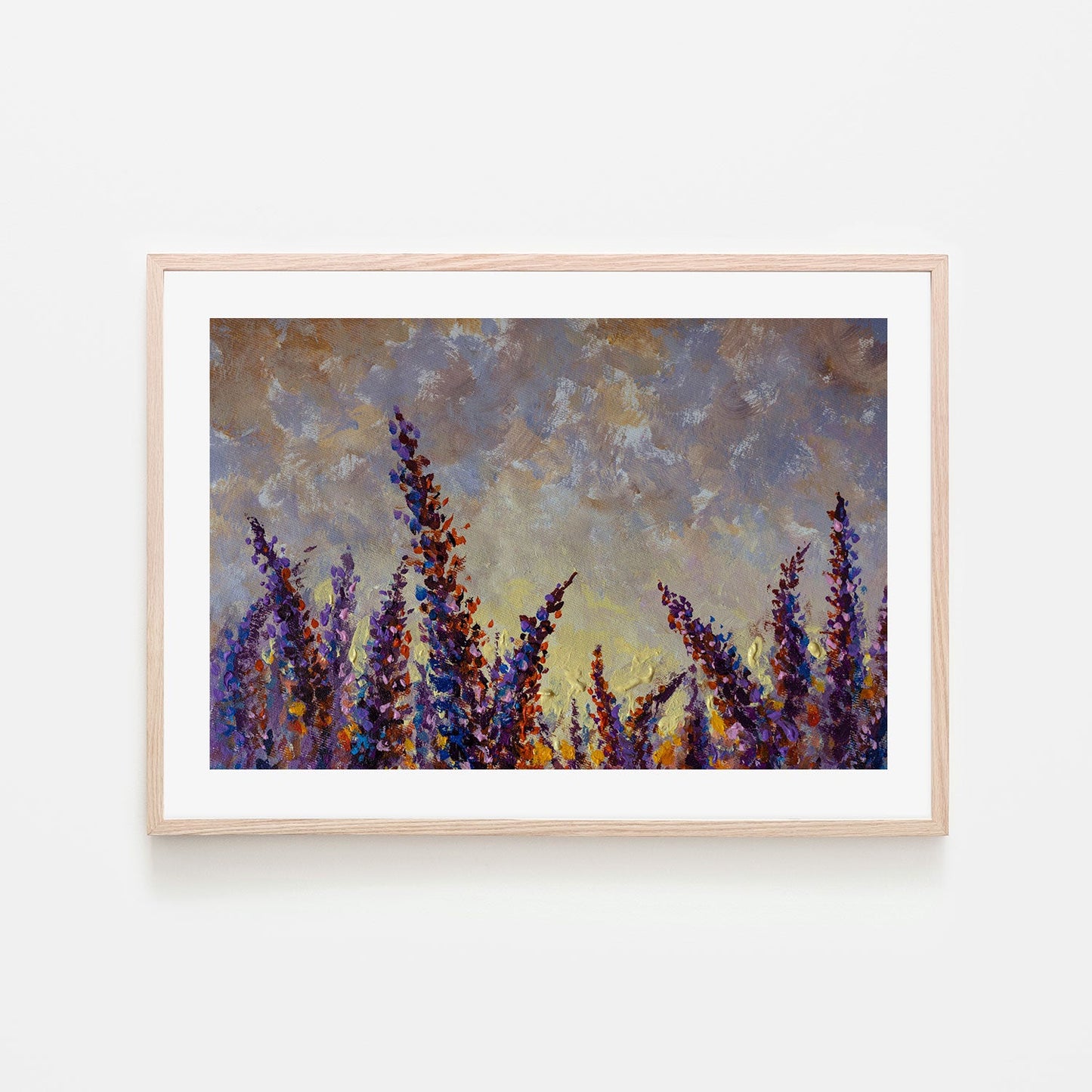 A Lavender Field, Hand-Painted Canvas