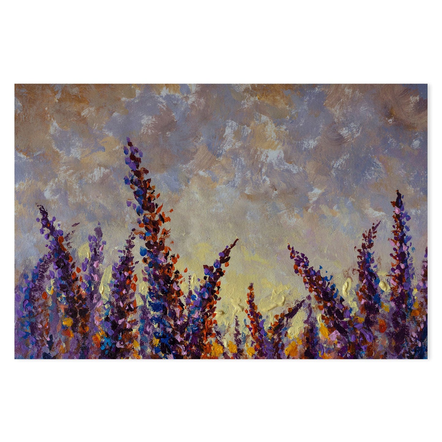 A Lavender Field, Hand-Painted Canvas