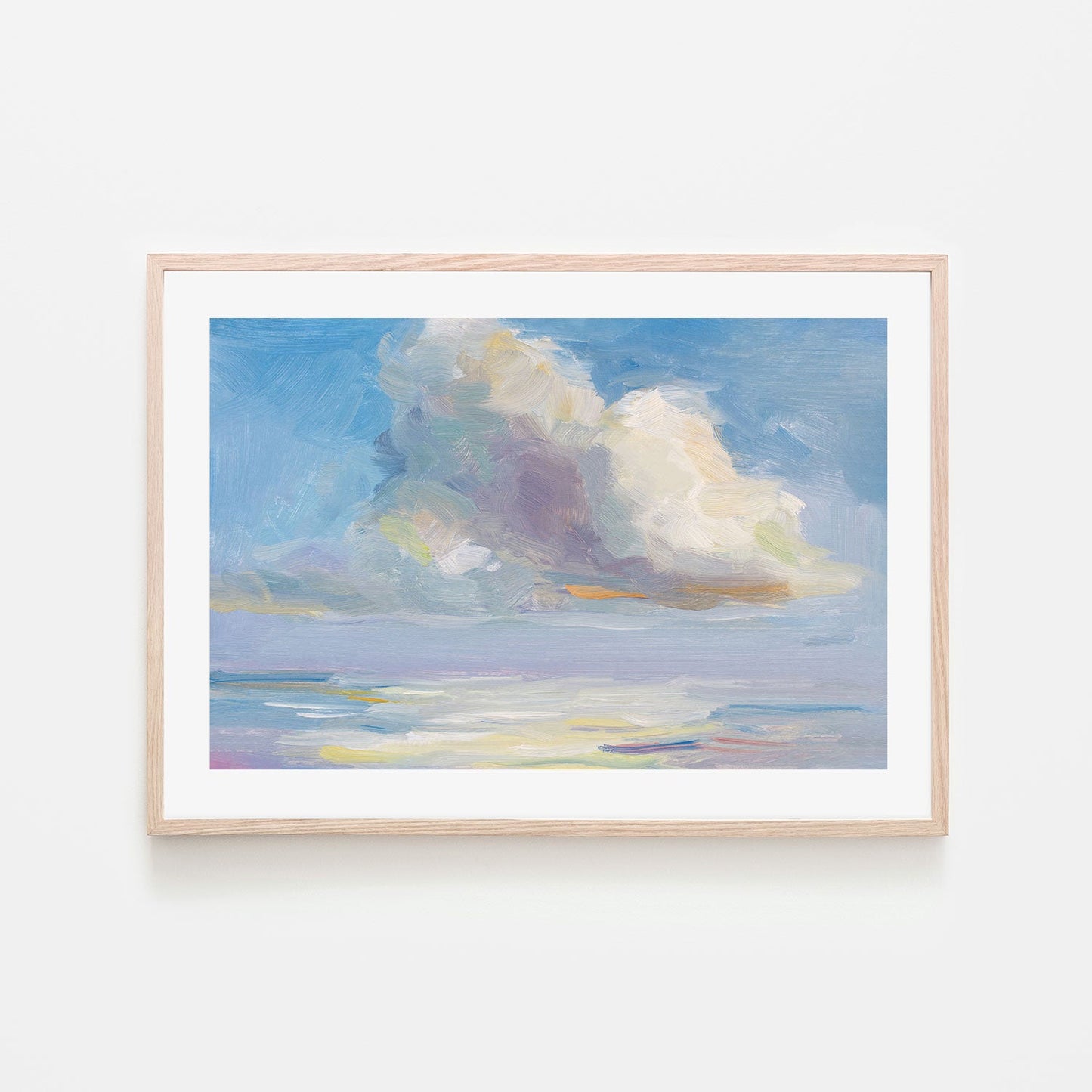 Cloudy Day , Hand-painted Canvas