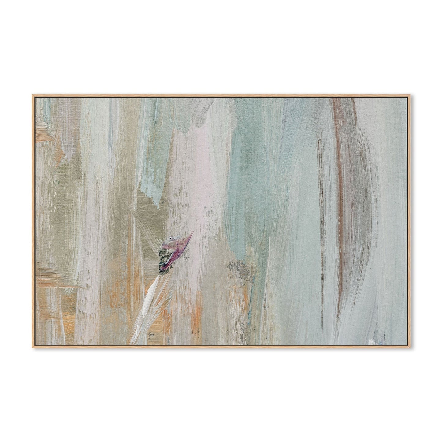 Copper And Sage Abstract, Style A , Hand-painted Canvas