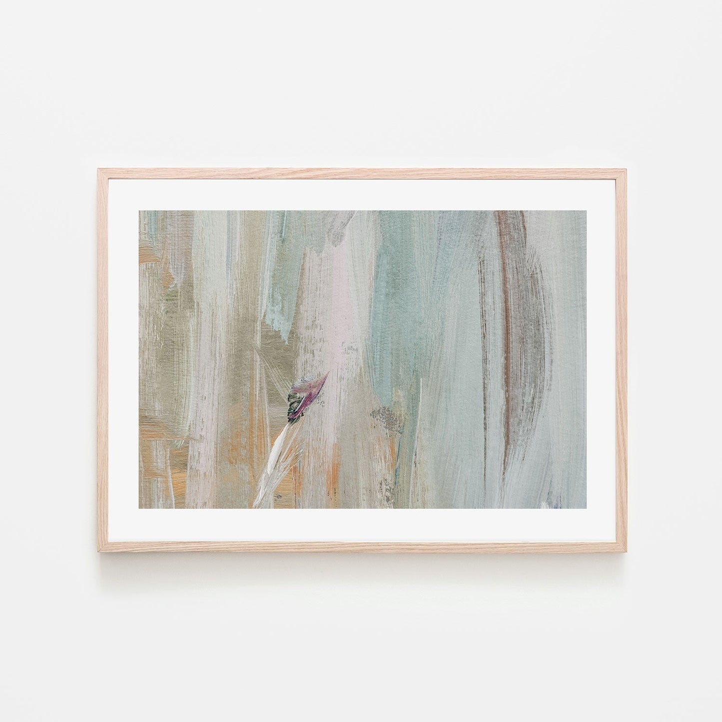 Copper And Sage Abstract, Style A , Hand-painted Canvas