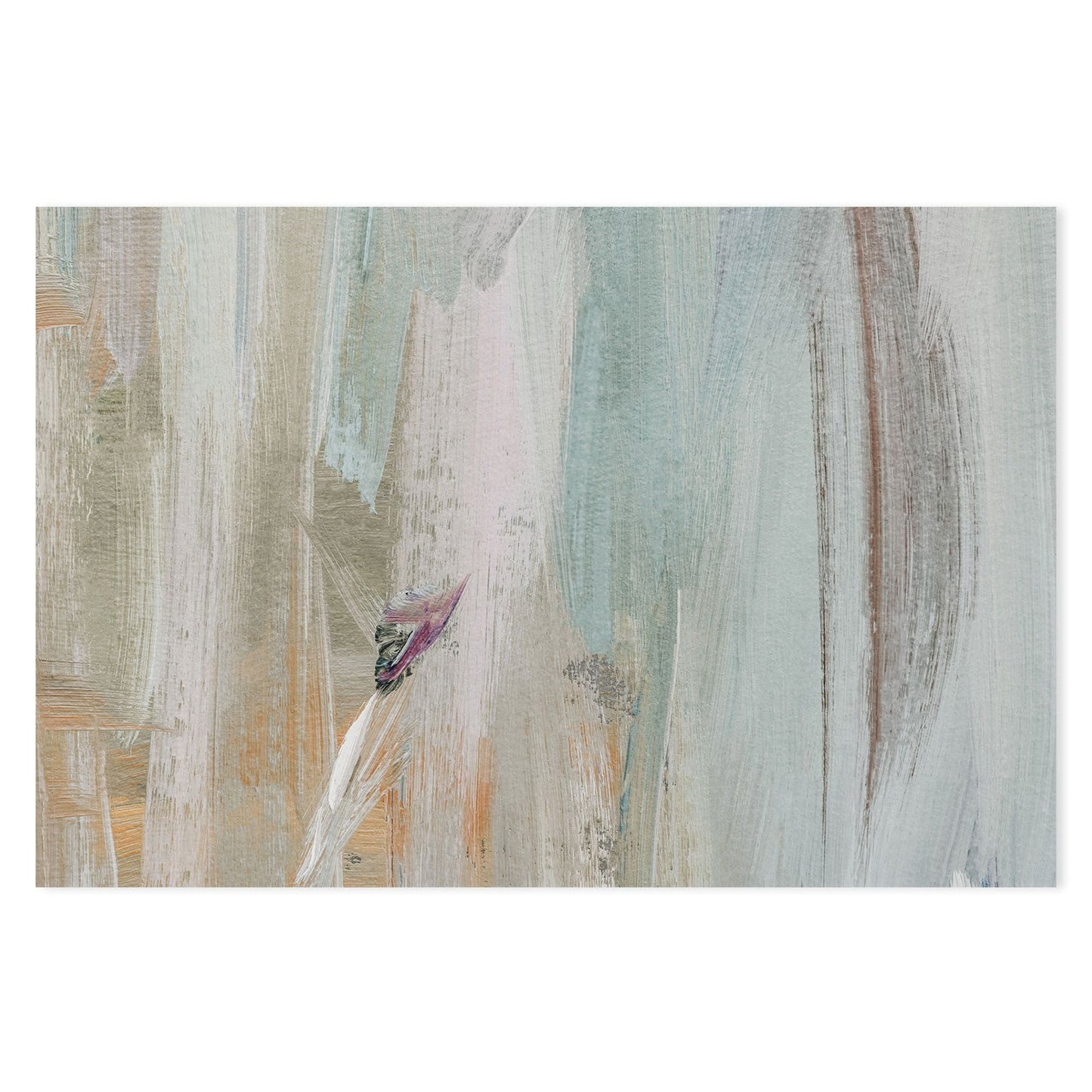 Copper And Sage Abstract, Style A , Hand-painted Canvas