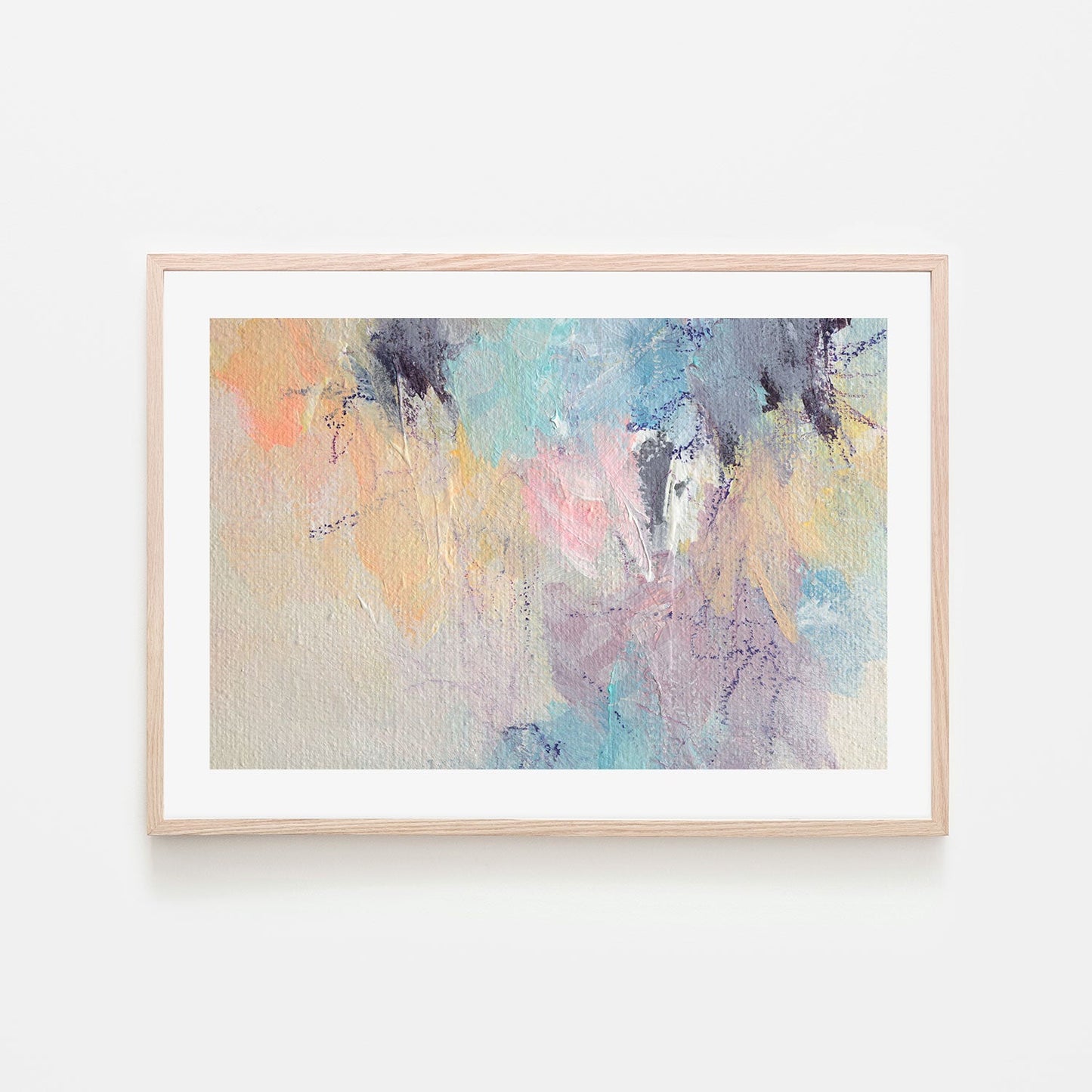 Pastel Confetti, Style A , Hand-Painted Canvas