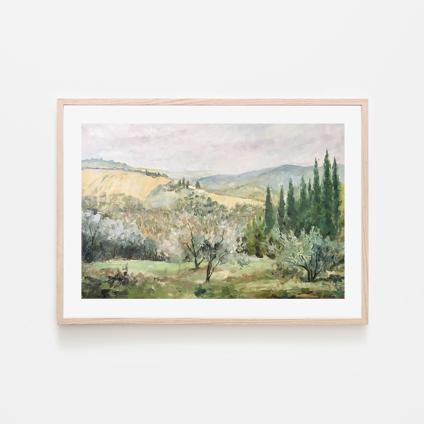 English Countryside, Style A , Hand-Painted Canvas