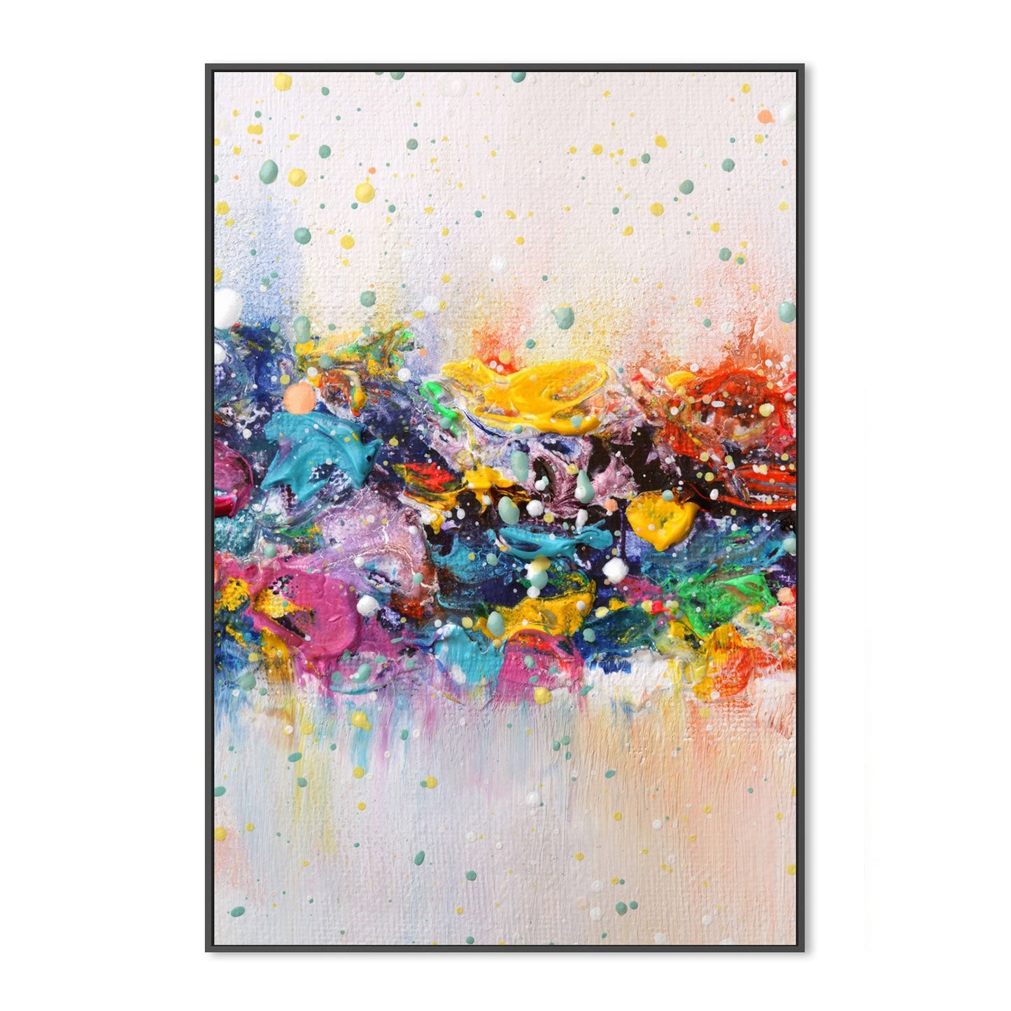 Colour Riot , Hand-Painted Canvas