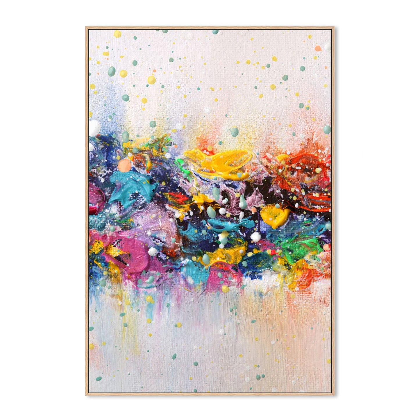 Colour Riot , Hand-Painted Canvas