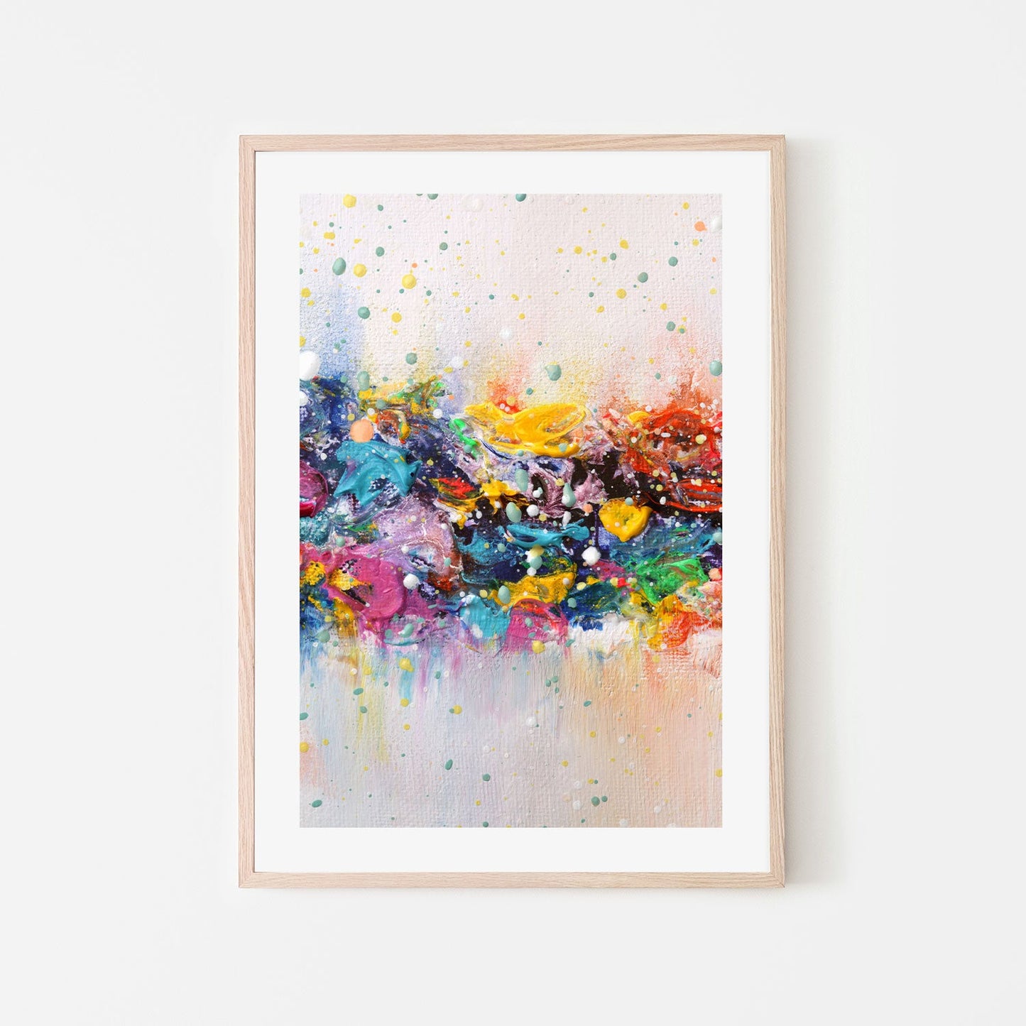 Colour Riot , Hand-Painted Canvas