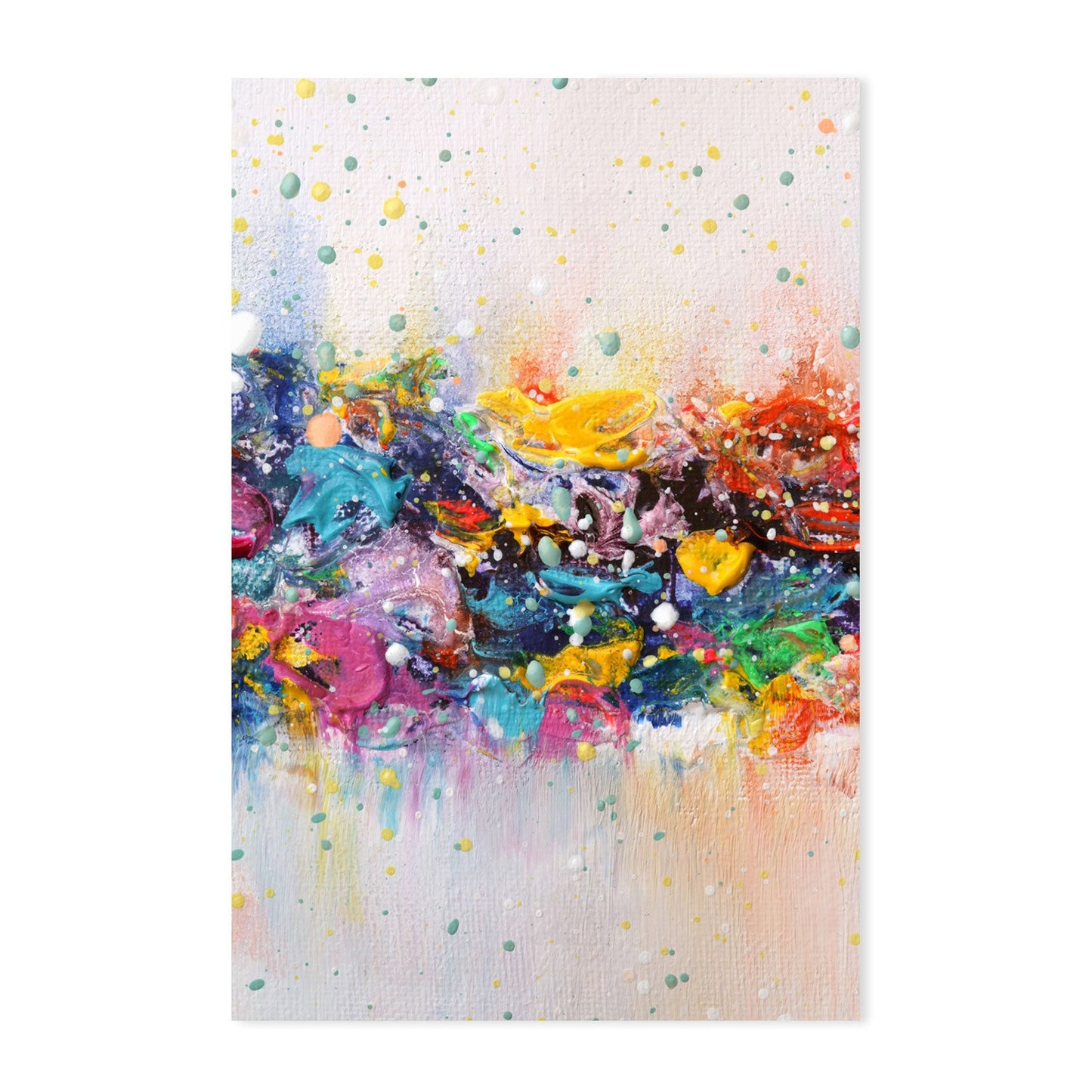 Colour Riot , Hand-Painted Canvas