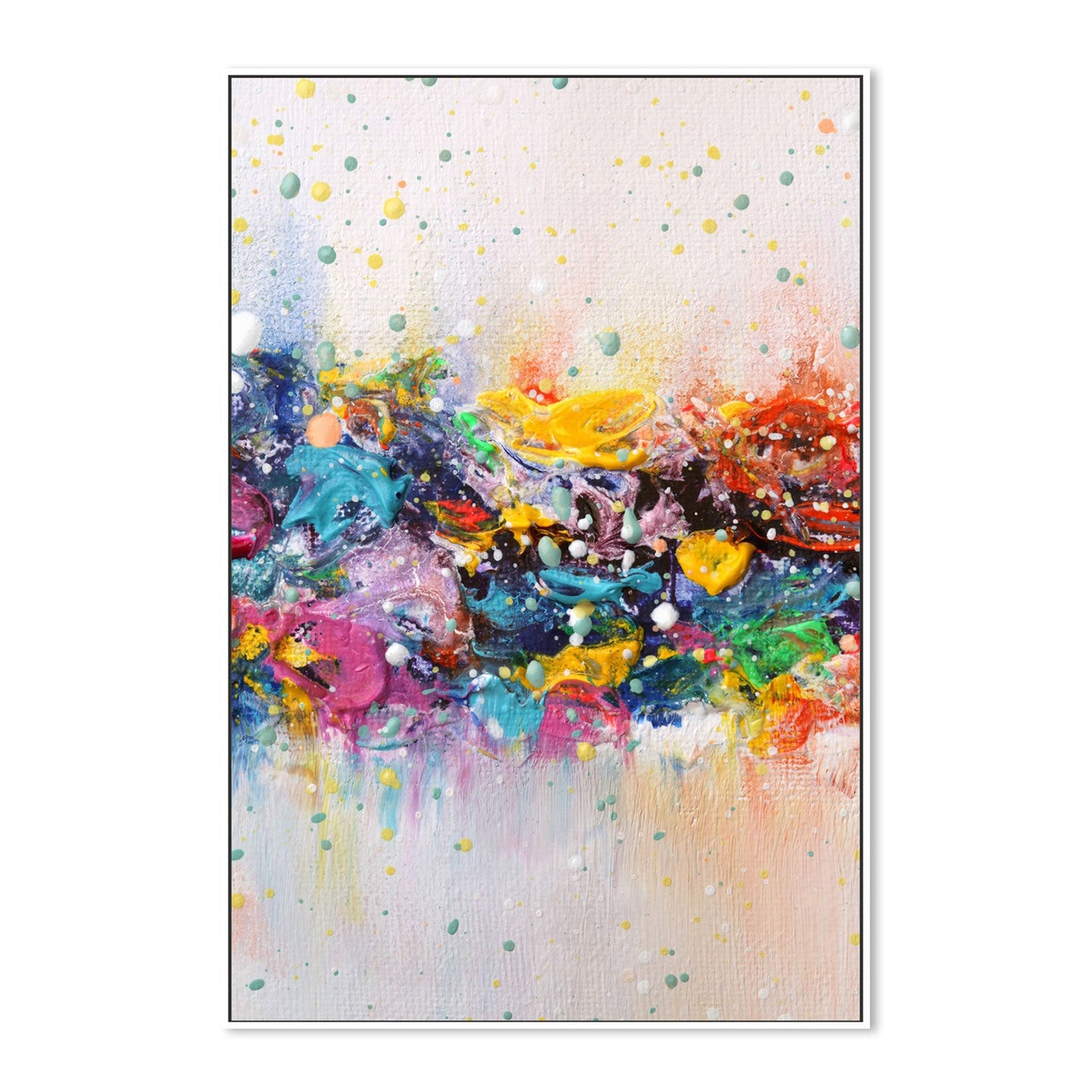 Colour Riot , Hand-Painted Canvas