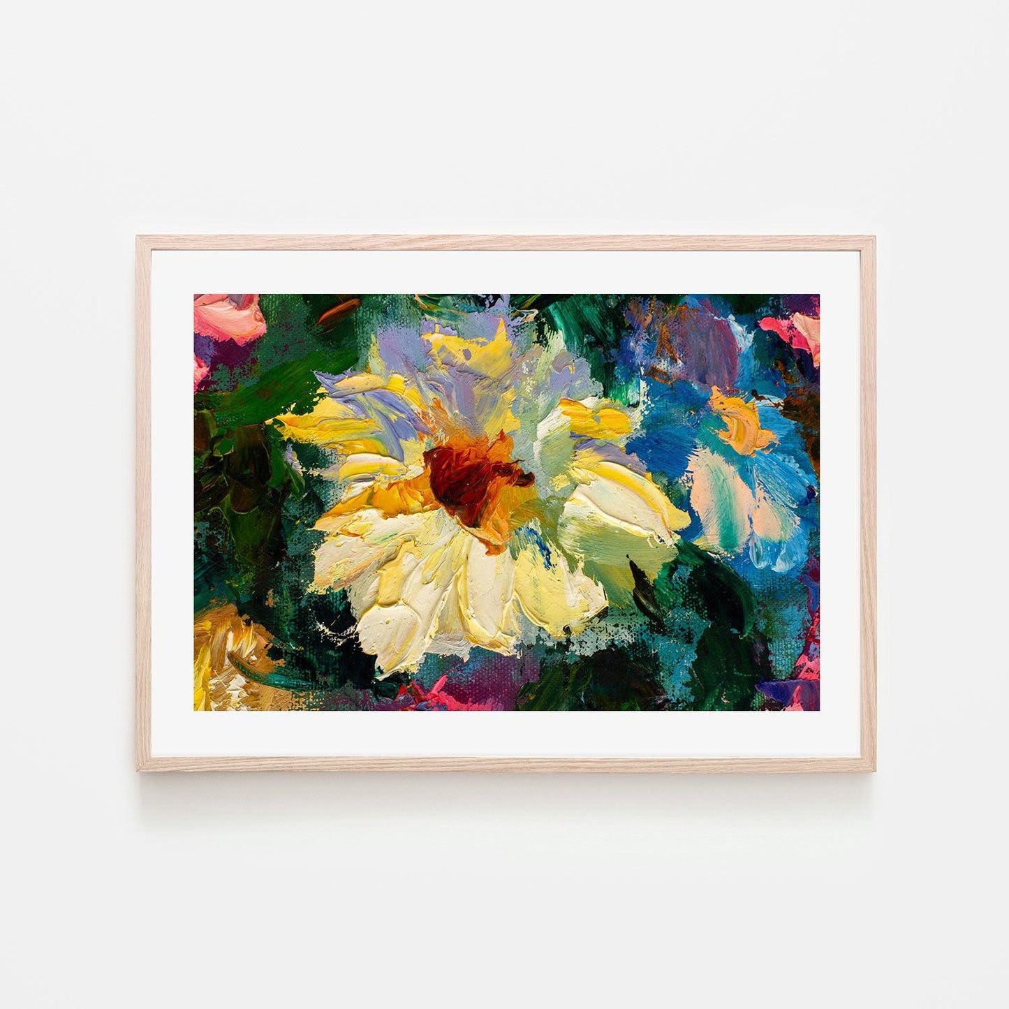 Yellow Flower , Hand-painted Canvas