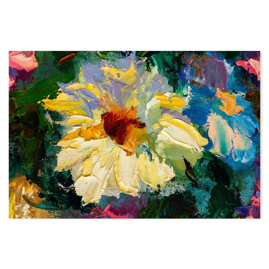 Yellow Flower , Hand-painted Canvas