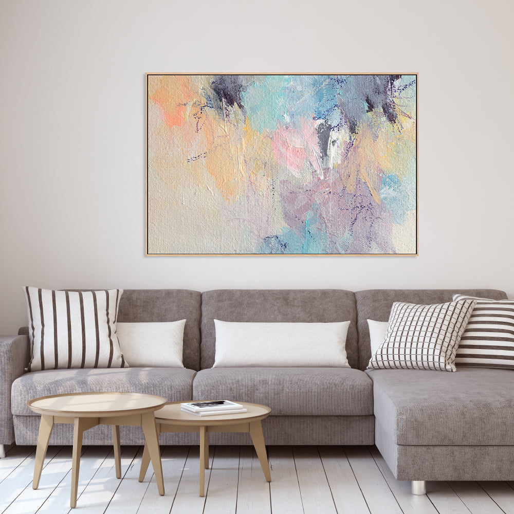 Pastel Confetti, Style A , Hand-Painted Canvas