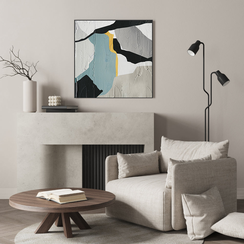 Minimal Geometric, Style B , Hand-Painted Canvas