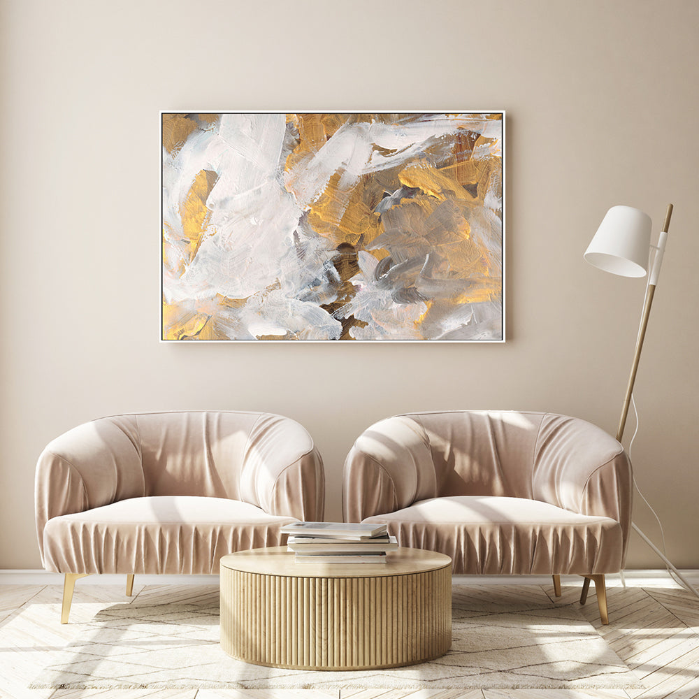 Golden Autumn Colours , Hand-painted Canvas