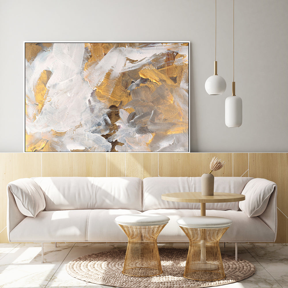 Golden Autumn Colours , Hand-painted Canvas