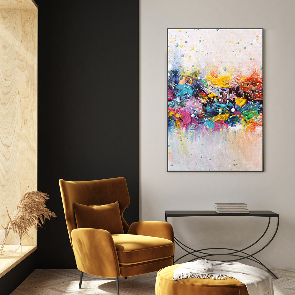 Colour Riot , Hand-Painted Canvas