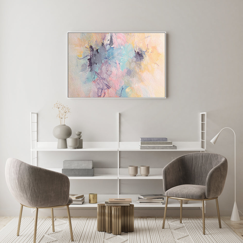 Pastel Confetti, Style C , Hand-Painted Canvas