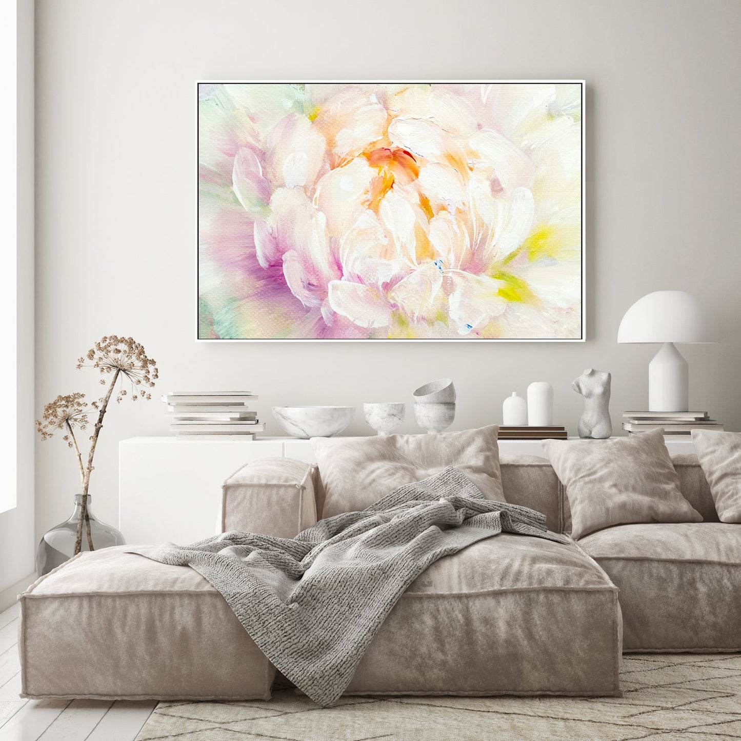 Pastel Thoughts, Style A, Hand-Painted Canvas