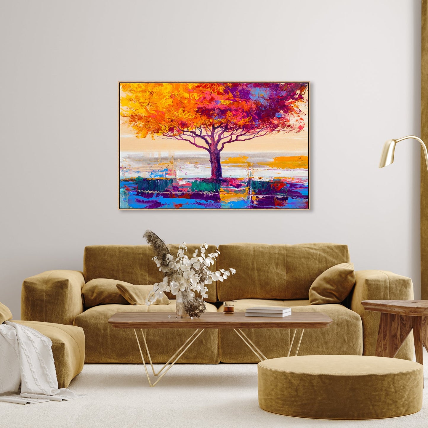 Tree of Life, Style A, Hand-Painted Canvas