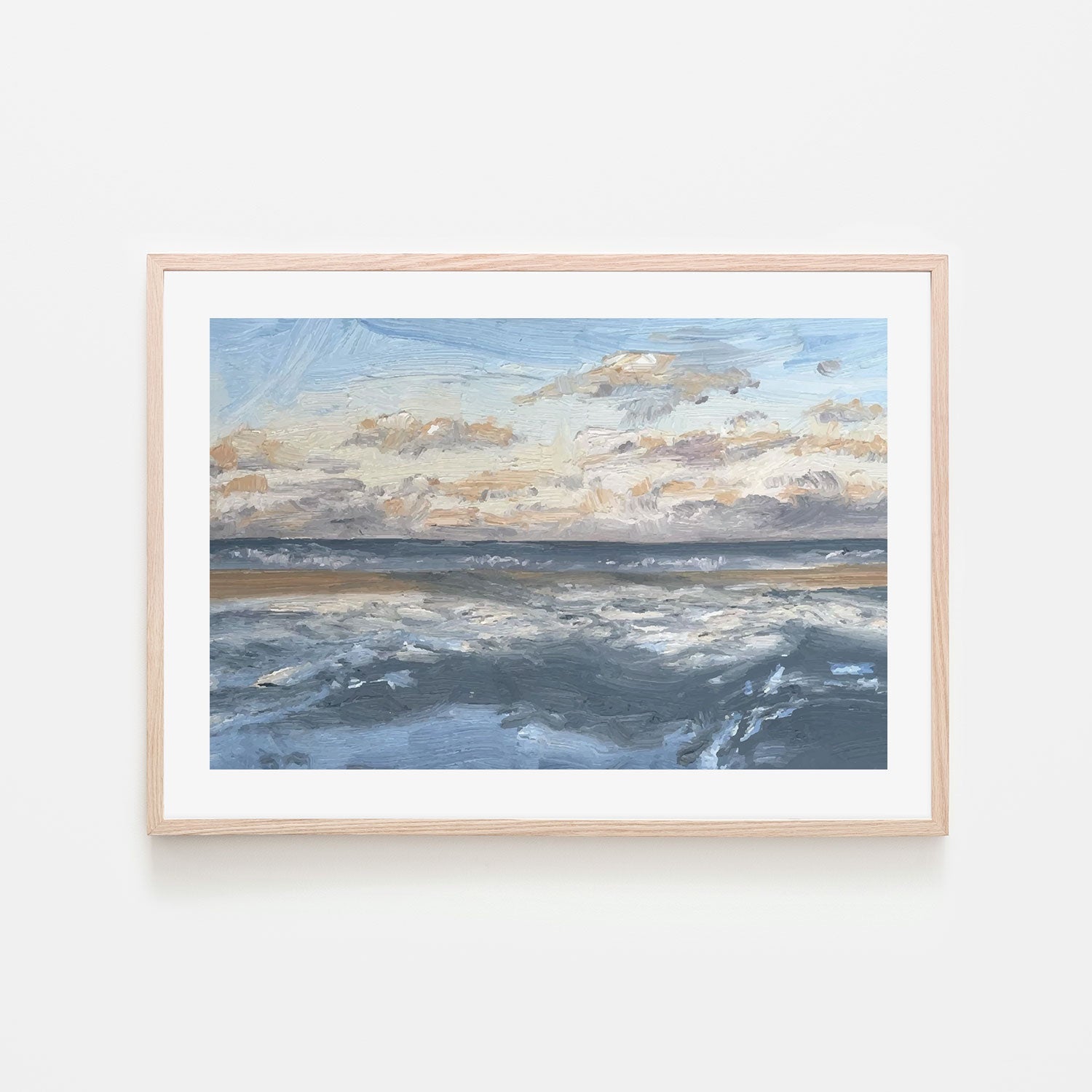 wall-art-print-canvas-poster-framed-Abstract Ocean and Cloud-by-Gioia Wall Art-Gioia Wall Art