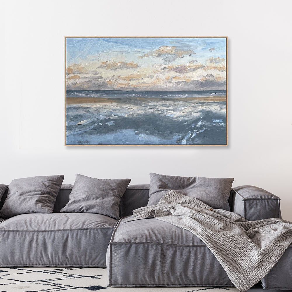 wall-art-print-canvas-poster-framed-Abstract Ocean and Cloud-by-Gioia Wall Art-Gioia Wall Art