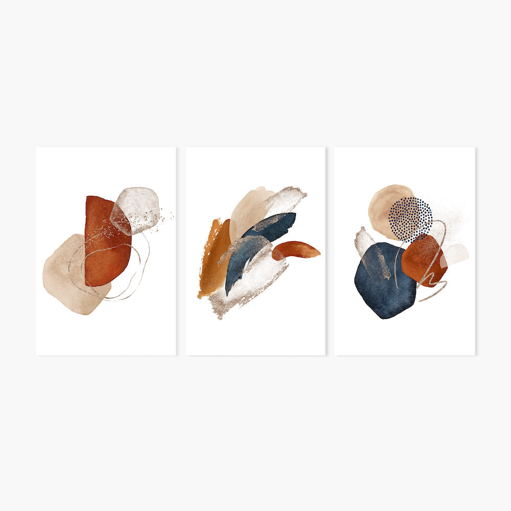 Abstract Shapes, Set Of 3