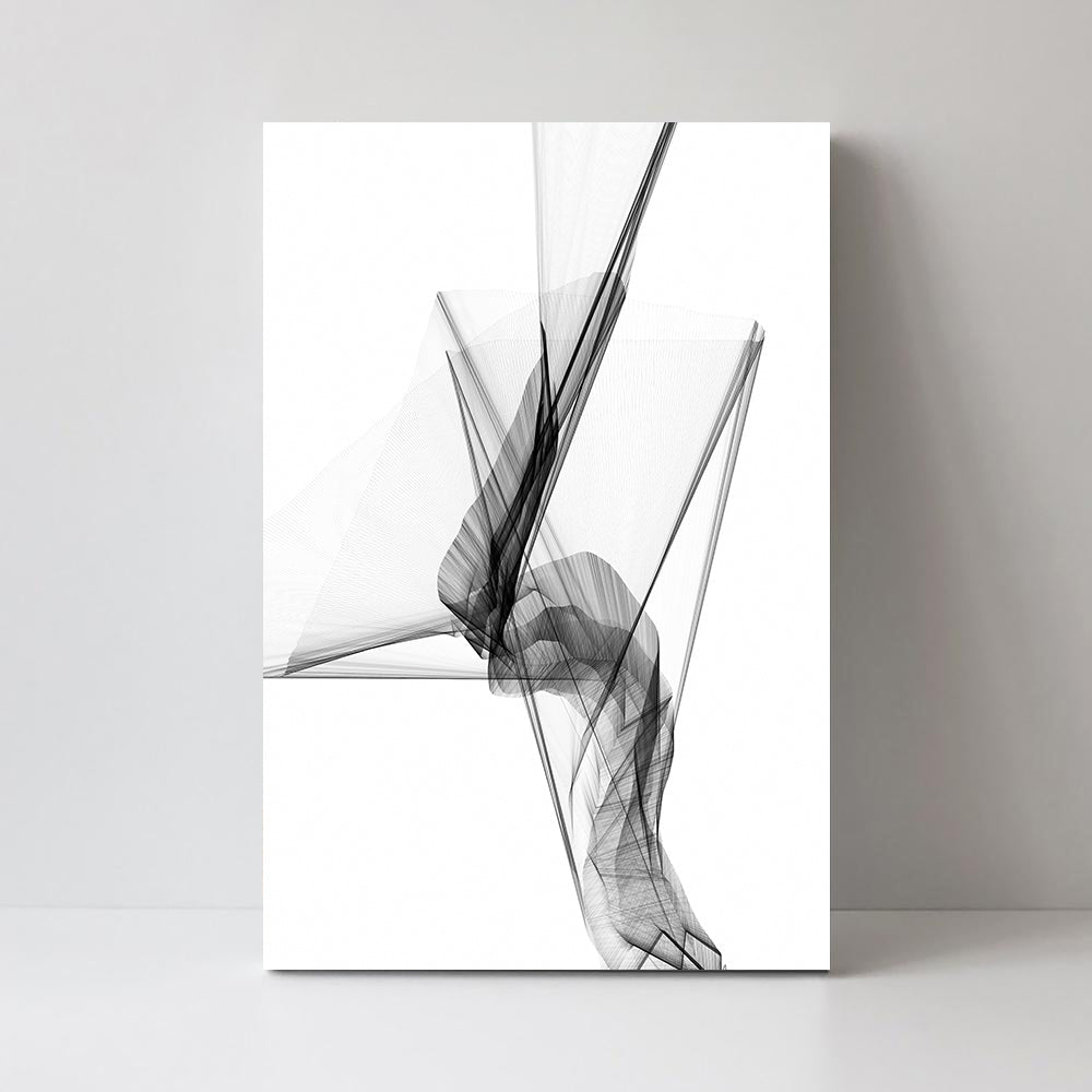 wall-art-print-canvas-poster-framed-Aerial Silk, Black And White Art, Style B-by-Gioia Wall Art-Gioia Wall Art