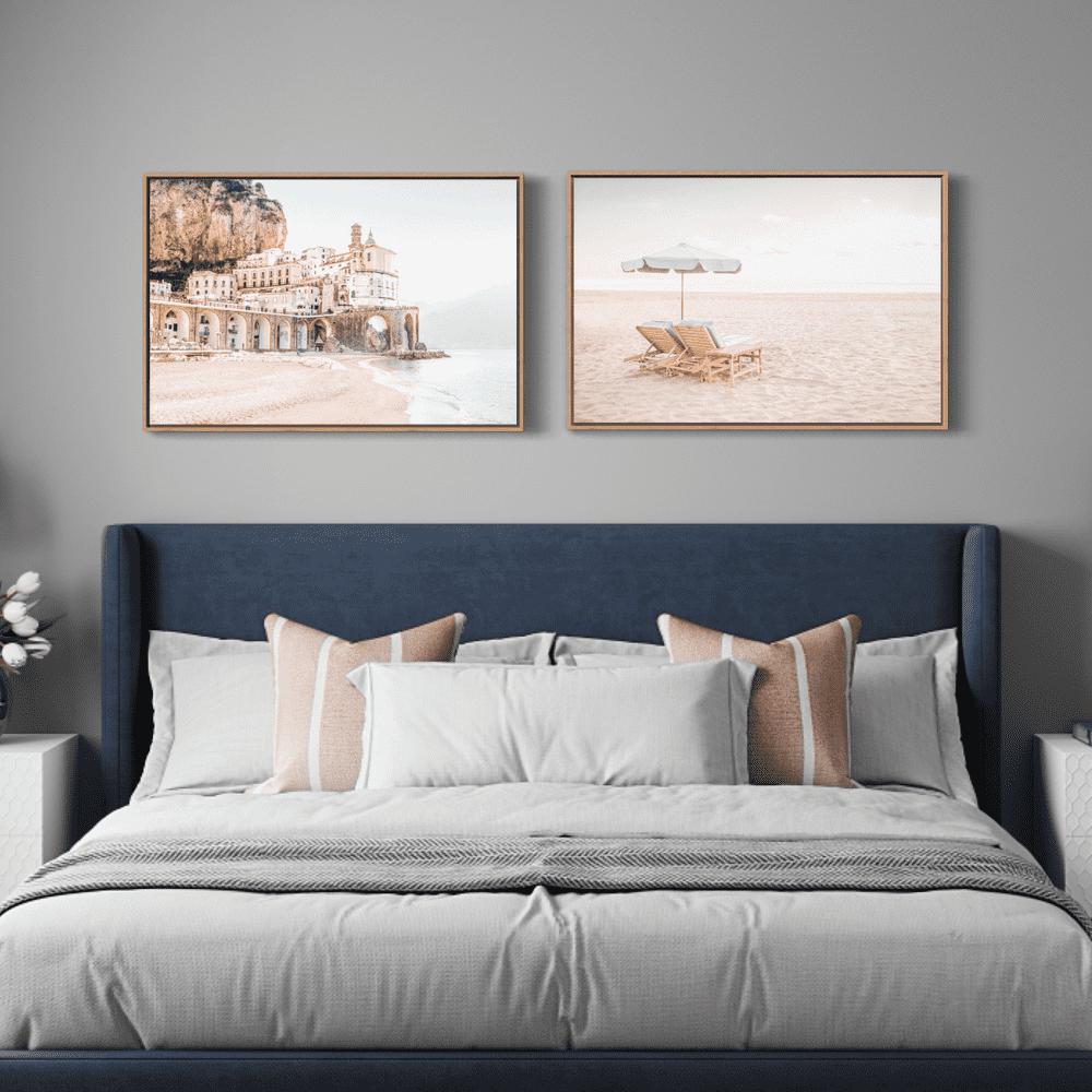 wall-art-print-canvas-poster-framed-Amalfi Memories, Set Of 2-by-Gioia Wall Art-Gioia Wall Art