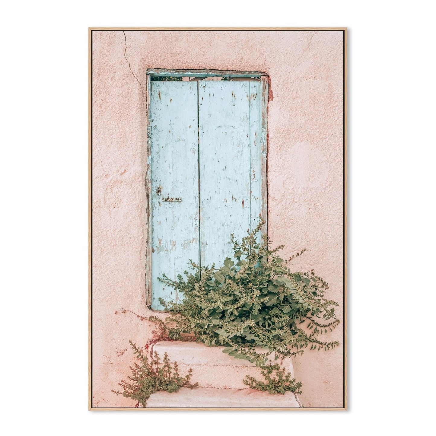 An old blue door-Gioia-Prints-Framed-Canvas-Poster-GIOIA-WALL-ART