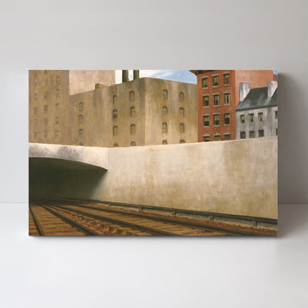 wall-art-print-canvas-poster-framed-Approaching A City, By Edward Hopper-by-Gioia Wall Art-Gioia Wall Art