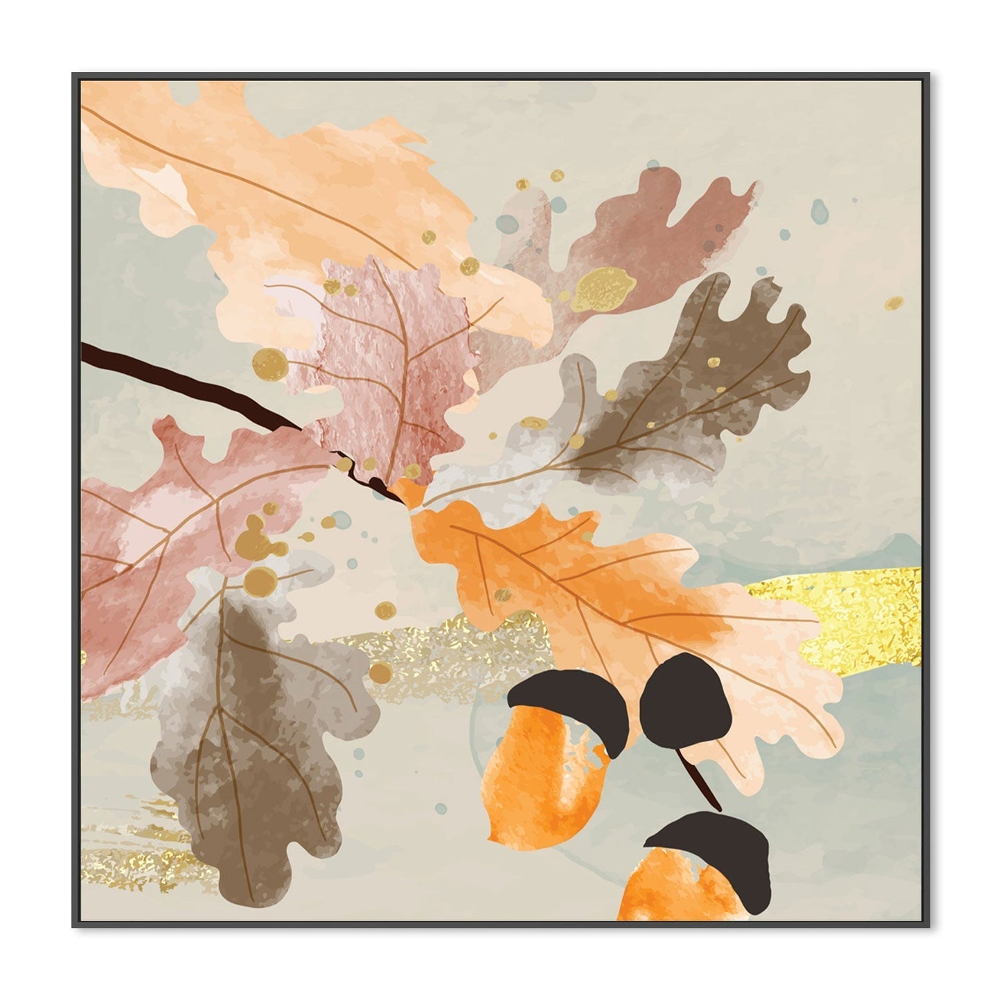 wall-art-print-canvas-poster-framed-Autumn Tree, Style A-GIOIA-WALL-ART