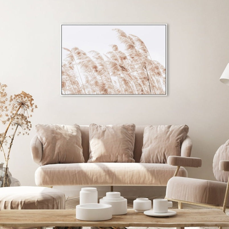 Beach Grass Reeds-Gioia-Prints-Framed-Canvas-Poster-GIOIA-WALL-ART