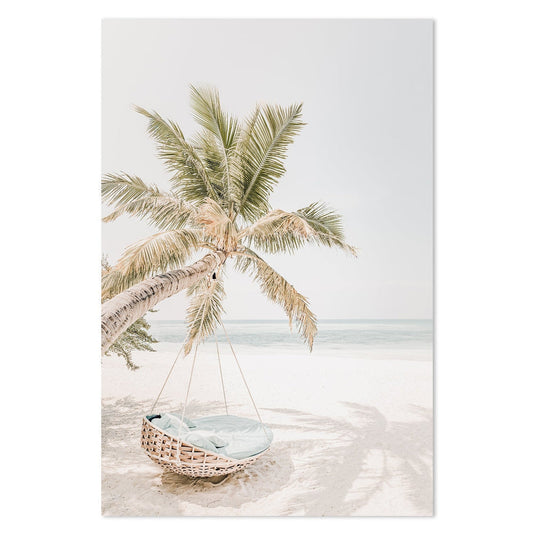 wall-art-print-canvas-poster-framed-Beach Swing And Hammock-by-Gioia Wall Art-Gioia Wall Art