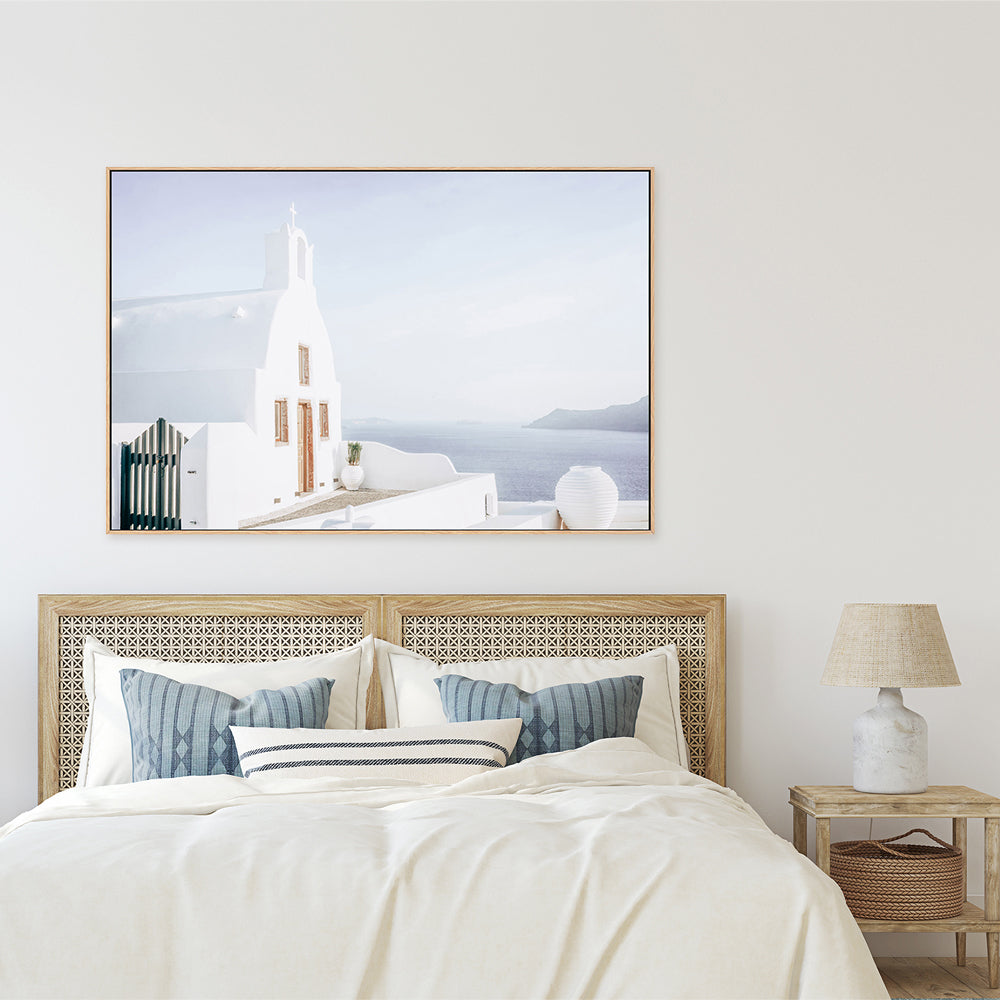 wall-art-print-canvas-poster-framed-Beautiful Santorini house-by-Gioia Wall Art-Gioia Wall Art