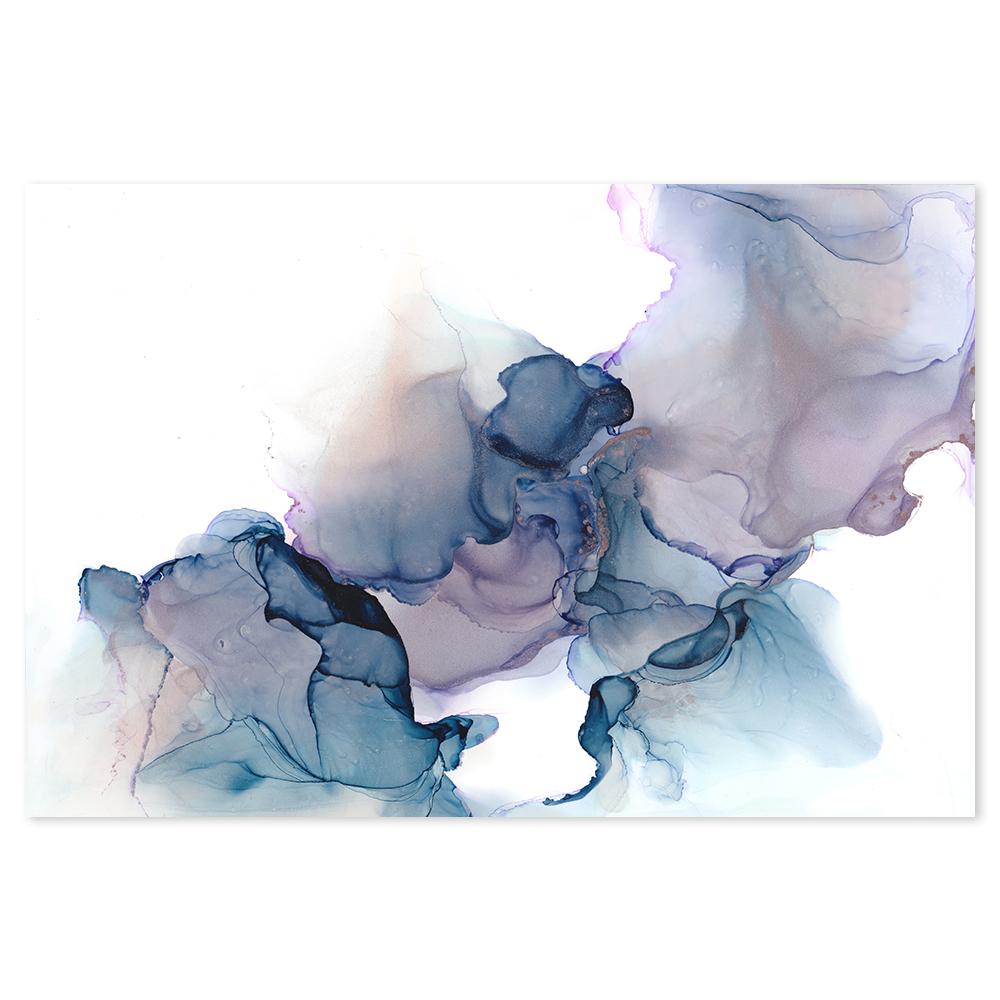 wall-art-print-canvas-poster-framed-Beauty'S Veil, Abstract Art, Purple And Blue-by-Gioia Wall Art-Gioia Wall Art