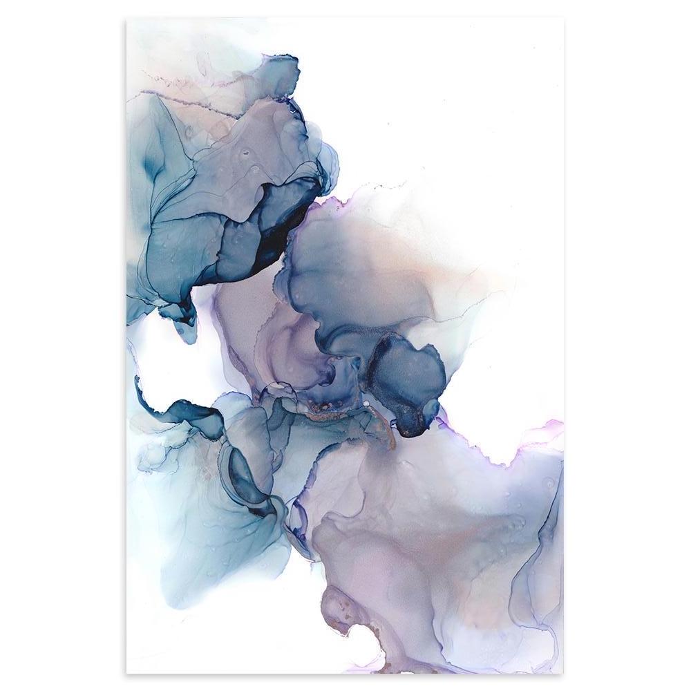 wall-art-print-canvas-poster-framed-Beauty'S Veil, Abstract Art, Purple And Blue-by-Gioia Wall Art-Gioia Wall Art