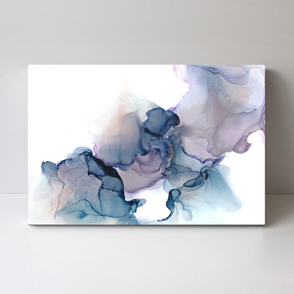 wall-art-print-canvas-poster-framed-Beauty'S Veil, Abstract Art, Purple And Blue-by-Gioia Wall Art-Gioia Wall Art