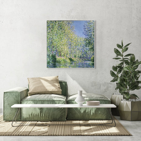 wall-art-print-canvas-poster-framed-Bend in the River Epte 1888 , By Monet-by-Gioia Wall Art-Gioia Wall Art