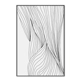 wall-art-print-canvas-poster-framed-Black Lines, Style A-GIOIA-WALL-ART