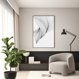 wall-art-print-canvas-poster-framed-Black Lines, Style B-GIOIA-WALL-ART