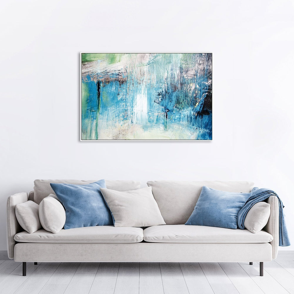 wall-art-print-canvas-poster-framed-Blue Lagoon Abstract-by-Gioia Wall Art-Gioia Wall Art