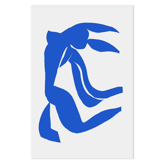 wall-art-print-canvas-poster-framed-Blue Nude, Style A, Inspired By Henri Matisse-by-Gioia Wall Art-Gioia Wall Art